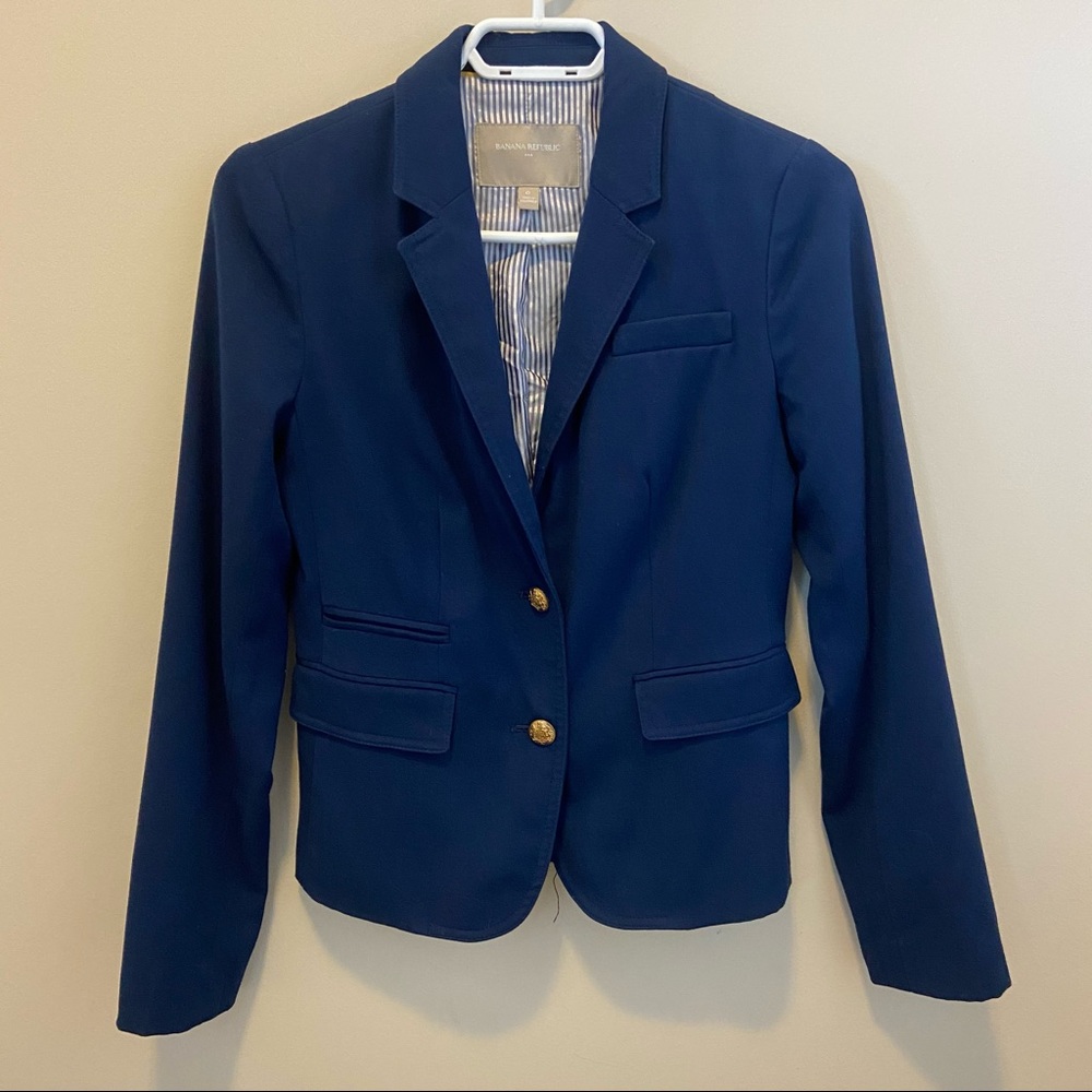 Banana Republic Navy Blazer + Jackson Fit Pantsuit